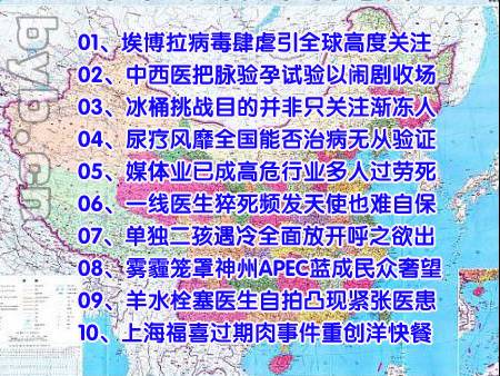 別有病網評出2014十大健康新聞